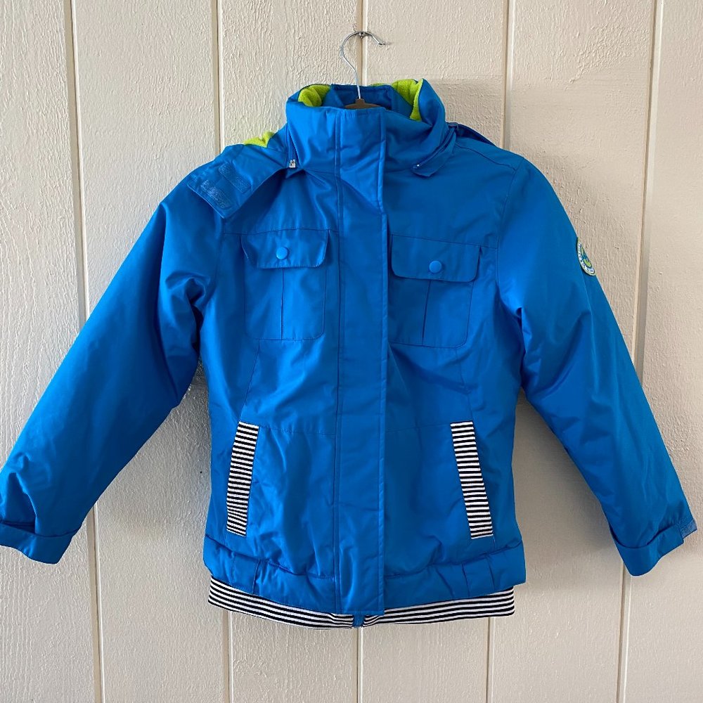 Girl's Lined Weatherproof Winter Jacket Medium